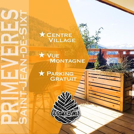 Appt Primeveres - Centre Village, Vue Montagne - Aravistour Saint-Jean-de-Sixt Exteriör bild